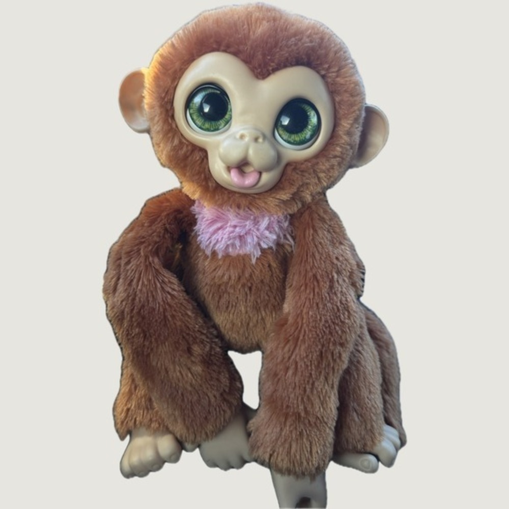 FurReal Cinnamon My Stylin Monkey Interactive Electronic Plush Toy Tested Works
